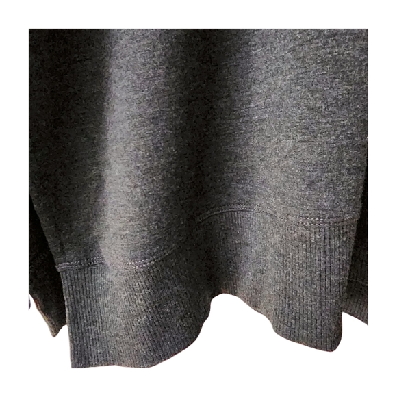 Pre-loved Ideology Dark Gray Tunic Sweatshirt Side Slits. Long sleeves. Size XXL - Picture 8 of 11